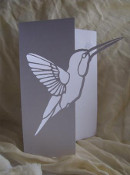 Craftsuprint Humming Bird Paper Cut Card